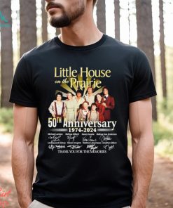 Men’s Little House on the Prairie 50th anniversary 1974 2024 thank you for the memories shirt