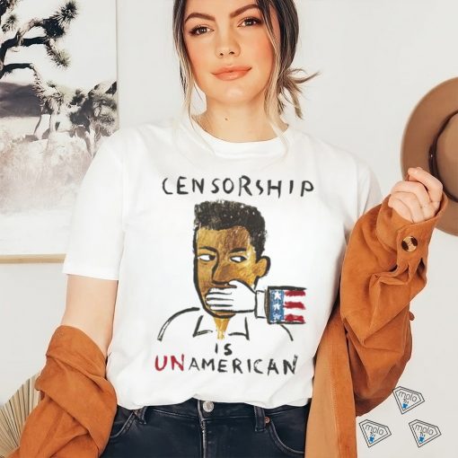 Men’s Travis Scott Censorship is Unamerican shirt