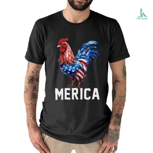 Merica Chicken USA Flag   Independence Day Chicken Classic T Shirt
