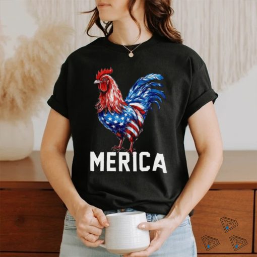 Merica Chicken USA Flag   Independence Day Chicken Classic T Shirt