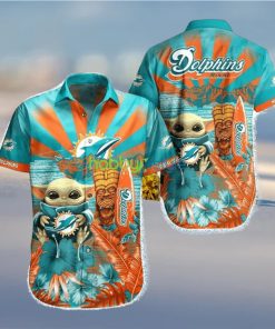 Miami Dolphins NFL Baby Yoda Hawaiian Shirt