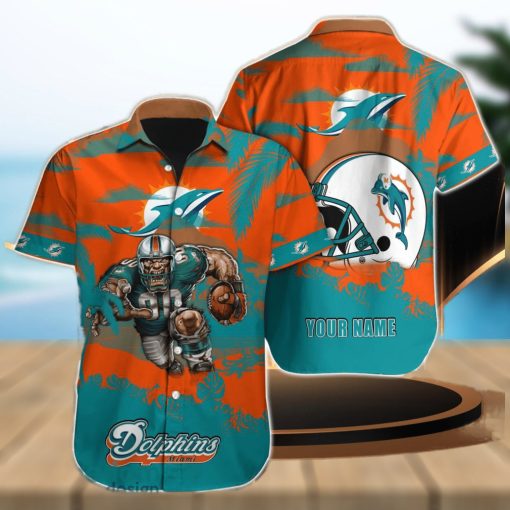 Miami Dolphins NFL Custom Name Hawaiian Shirt For Men Women Best Gift For Real Fan