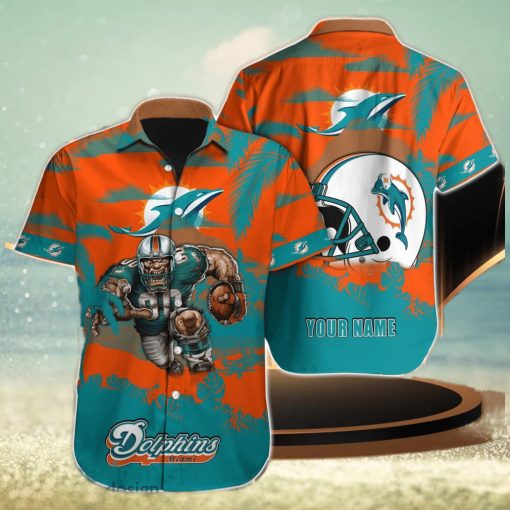 Miami Dolphins NFL Custom Name Hawaiian Shirt For Men Women Best Gift For Real Fan