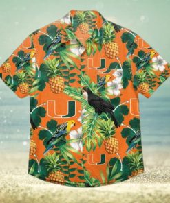 Miami Hurricanes Funny Hawaiian Shirt Tropical Pattern Summer Beach Gift