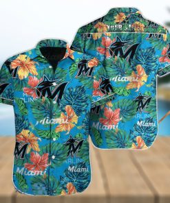 Miami Marlins MLB Flower Hawaiian Shirt For Men Women Best Gift