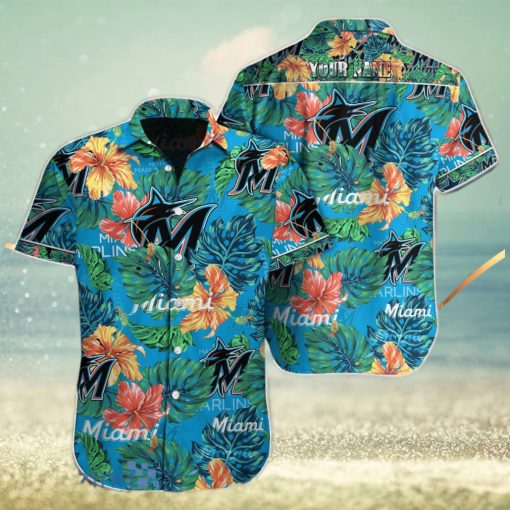 Miami Marlins MLB Custom Name Hawaiian Shirt For Men Women Gift For Fan