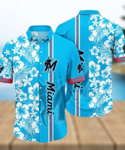 Miami Marlins MLB Flower Hawaiian Shirt