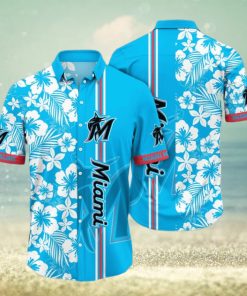 Miami Marlins MLB Flower Hawaiian Shirt