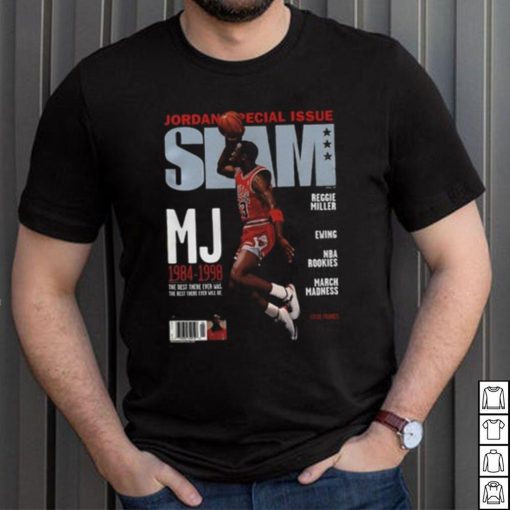 Michael Jordan Chicago Bulls Slam Cover  NBA Tee Shirt