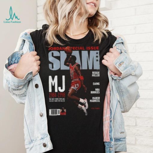 Michael Jordan Chicago Bulls Slam Cover  NBA Tee Shirt