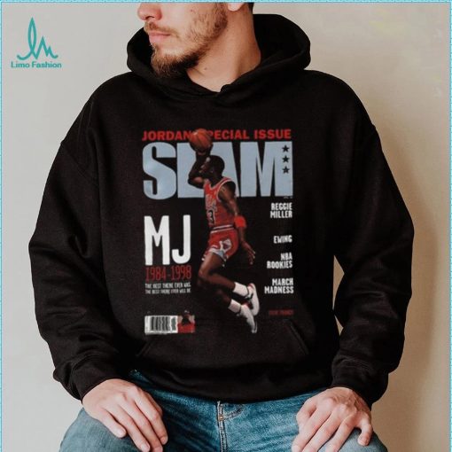 Michael Jordan Chicago Bulls Slam Cover  NBA Tee Shirt