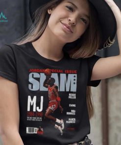 Michael Jordan Chicago Bulls Slam Cover NBA Tee Shirt