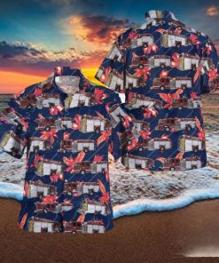 Michigan Edwardsurg Fire Department Hawaiian Shirt