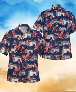 Michigan Edwardsurg Fire Department Hawaiian Shirt