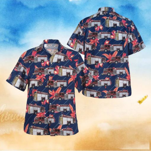 Michigan Edwardsurg Fire Department Hawaiian Shirt