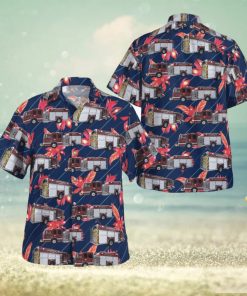 Michigan Edwardsurg Fire Department Hawaiian Shirt