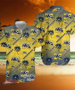 Michigan Wolverines NCAA Coconut Tree Hawaiian Shirt