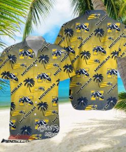 Michigan Wolverines NCAA Coconut Tree Hawaiian Shirt