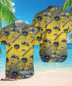 Michigan Wolverines NCAA Coconut Tree Hawaiian Shirt