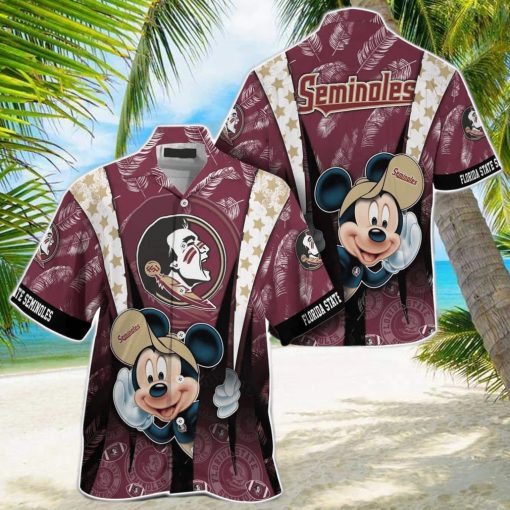 Mickey Lovers NCAA Florida State Seminoles Hawaiian Shirt Beach Gift For Friend