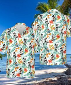 Mickey Minnie Donald Duck Tropical Hawaiian shirt