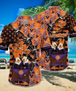 Mickey Mouse Disney NCAA Clemson Tigers Hawaiian Shirt Beach Lovers Gift