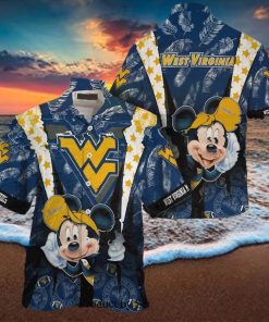 Mickey Mouse Disney NCAA West Virginia Mountaineers Hawaiian Shirt