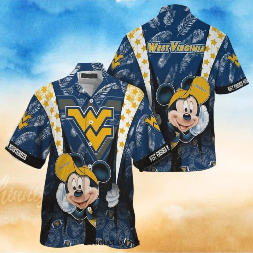 Mickey Mouse Disney NCAA West Virginia Mountaineers Hawaiian Shirt