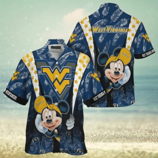 Mickey Mouse Disney NCAA West Virginia Mountaineers Hawaiian Shirt