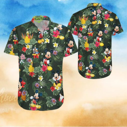 Mickey Mouse Hibicus Hawaiian Shirt
