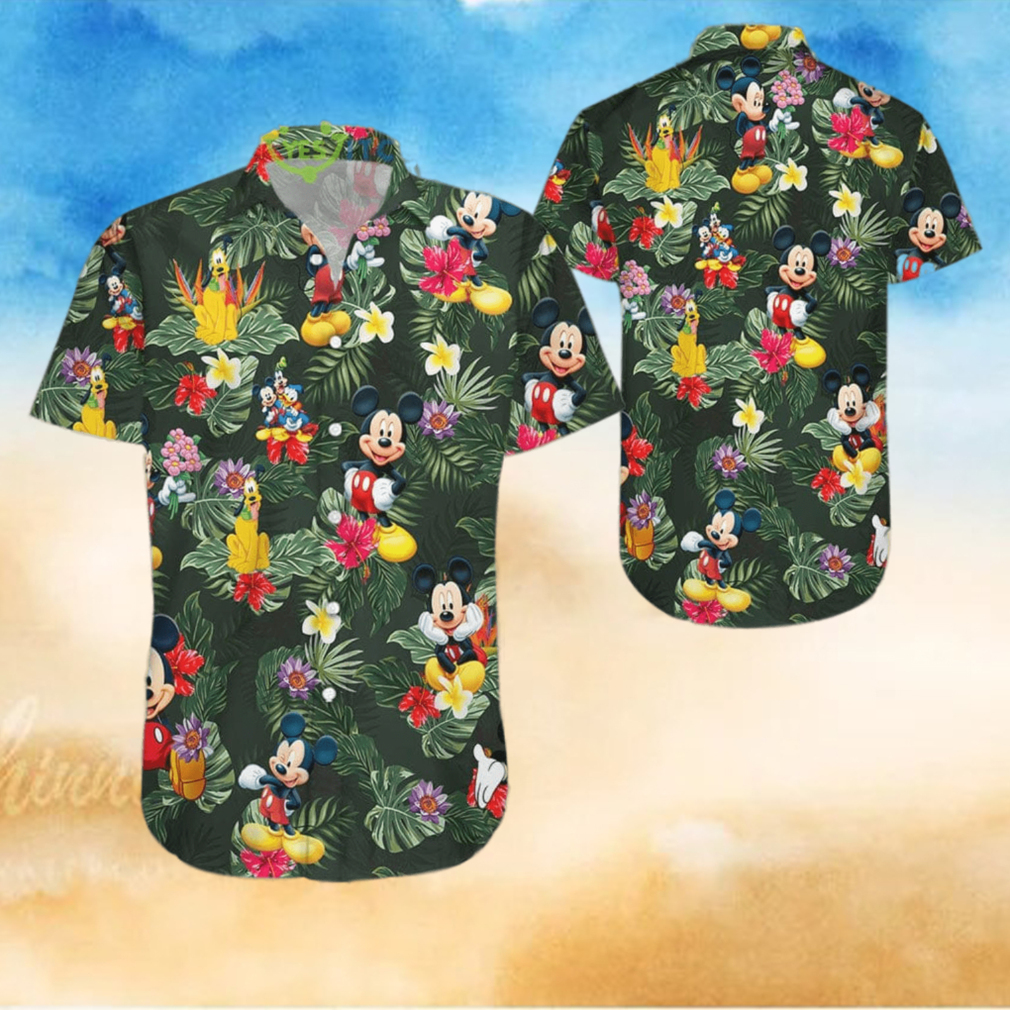 Mickey Mouse Hibicus Hawaiian Shirt Mickey Mouse Hibicus Hawaiian Shirt