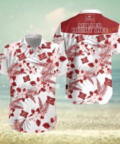 Miller High Life Funny Hawaiian Shirt Tropical Flower Gift For Beach Trip