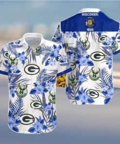 Milwaukee Bucks Green Bay Packers Hawaiian Shirt