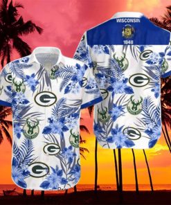 Milwaukee Bucks Green Bay Packers Hawaiian Shirt