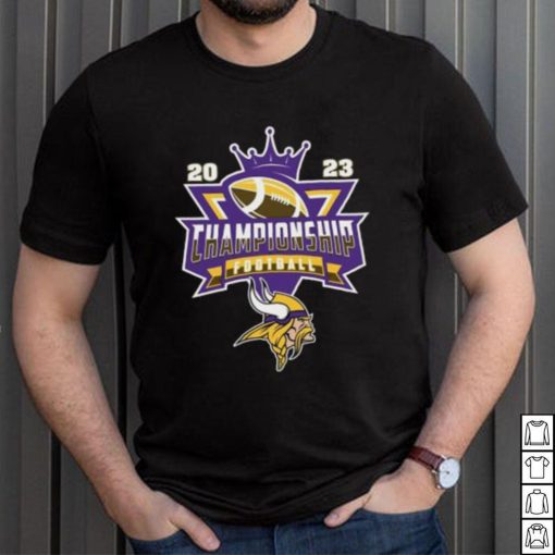 Minnesota Vikings 2023 Championship Football NFL logo T shirt