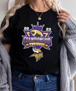 Minnesota Vikings 2023 Championship Football NFL logo T shirt