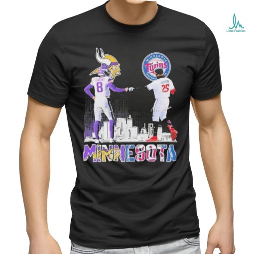 Minnesota Vikings Cousins And Twins Buxton Signatures Shirt