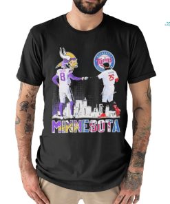 Minnesota Vikings Cousins And Twins Buxton Signatures Shirt