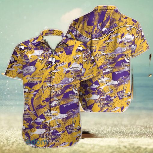 Minnesota Vikings NFL Custom Name Hawaiian Shirt For Men Women Unique Gift For Real Fan