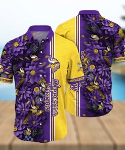 Minnesota Vikings NFL Flower Hawaiian Shirt For Men Women Great Gift For Real Fans