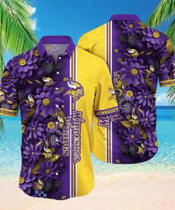 Minnesota Vikings NFL Flower Hawaiian Shirt For Men Women Great Gift For Real Fans