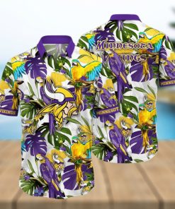 Minnesota Vikings NFL Flower Hawaiian Shirt Great Gift For Fans