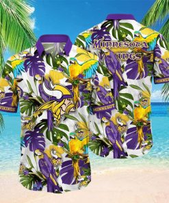 Minnesota Vikings NFL Flower Hawaiian Shirt Great Gift For Fans