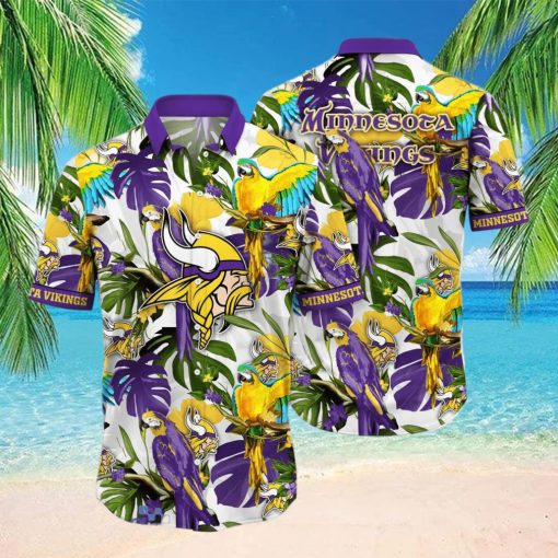 Minnesota Vikings NFL Flower Hawaiian Shirt Great Gift For Fans