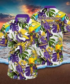 Minnesota Vikings NFL Flower Hawaiian Shirt Great Gift For Fans