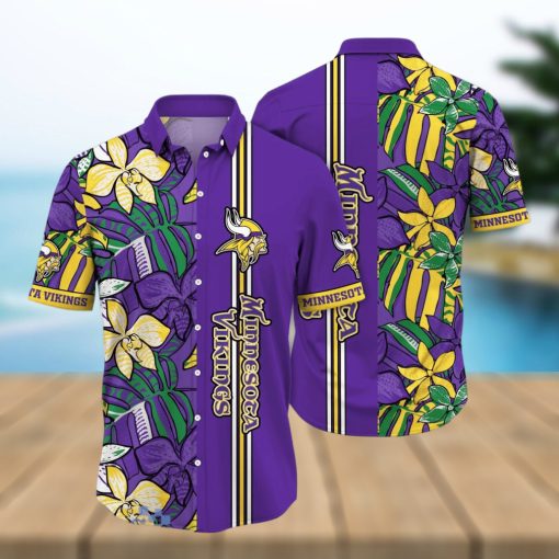 Minnesota Vikings NFL Flower Hawaiian Shirt Unique Gift For Fans