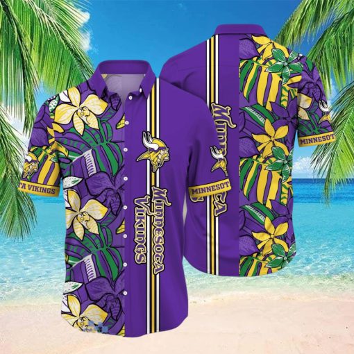 Minnesota Vikings NFL Flower Hawaiian Shirt Unique Gift For Fans