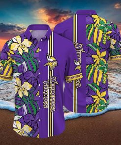 Minnesota Vikings NFL Flower Hawaiian Shirt Unique Gift For Fans