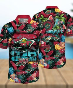 Minnesota Wild NHL Flower Hawaiian Shirt For Men Women Great Gift For Fans