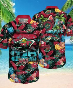 Minnesota Wild NHL Flower Hawaiian Shirt For Men Women Great Gift For Fans